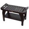 Tranquility Eastern Style Shower Bench With LiftAid Arms, 30"x18"