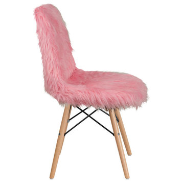 Shaggy Chair, Light Pink