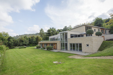 Inspiration for a contemporary house exterior in Gloucestershire.