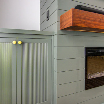 Cozy Basement Remodel with Custom Touches