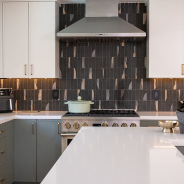 A Soft Sage & Graphite Kitchen