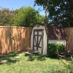 8ft board on board cedar with 1x4 cedar trim - Home Fencing And Gates