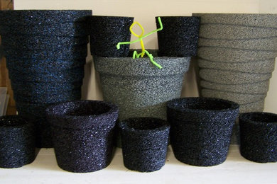 The flexi planter range of Recycled Rubber Plant Pots