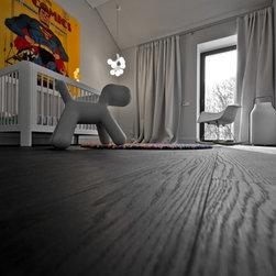 WOODlife DEEP Down Black trapezium flooring - Engineered Wood Flooring