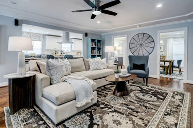 Inspiration for a transitional living room remodel in Houston