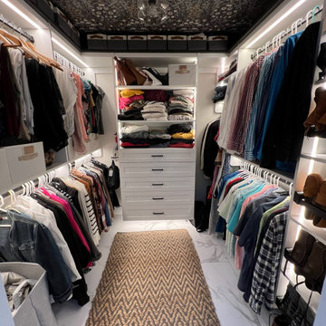 Lighted Designer Master Closet