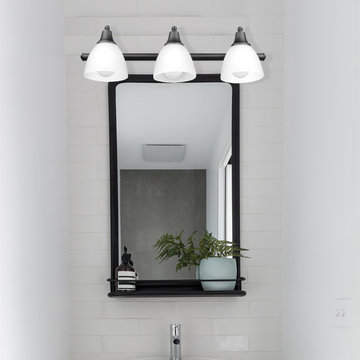 Jayden 5-Piece All-In-One Bathroom Set, Oil Rubbed Bronze, 3-Light Vanity Light