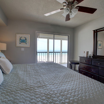 Vintage Florida Beach Condo gets a Transitional Remodel