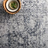 Patina Area Rug by Loloi, Silver/Light Gray, 7'10"x7'10" Round