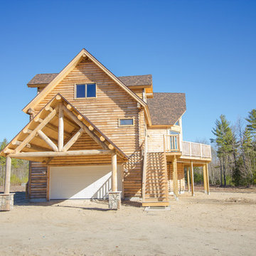 Log Home In Limington, Maine