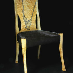 Side Chair with hide on hair upholstery - Products