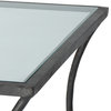 Black Iron Glass Top Rectangular Kai Coffee Table