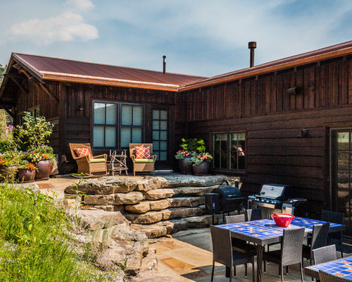 Ideas para patios | Diseños de patios rústicos con adoquines de piedra