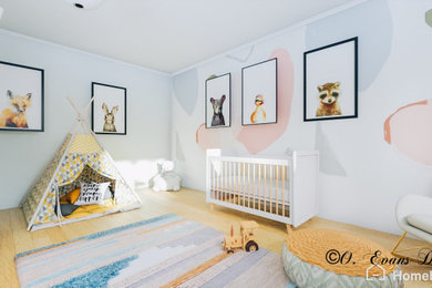 タンパにあるトランジショナルスタイルのおしゃれな赤ちゃん部屋の写真