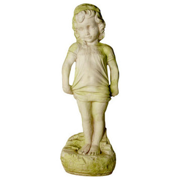 Curtsey Girl, Children Classical Sculpture