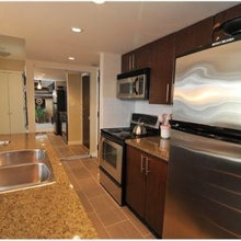 red kitchen