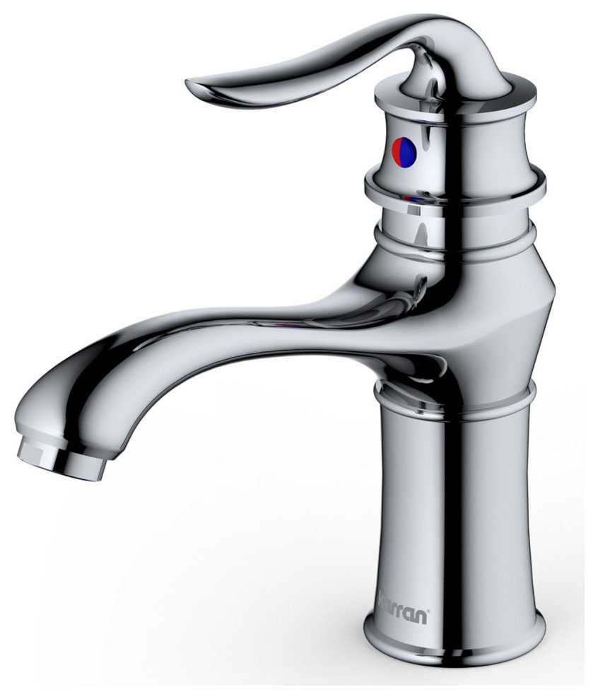 Karran KBF430 1-Hole 1-Handle Basin Faucet With Pop-up Drain, Chrome