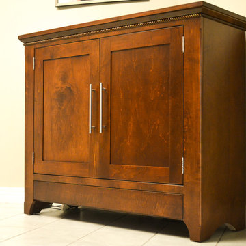 Automated TV Lift Cabinet in Solid Cherry (The Richmond)