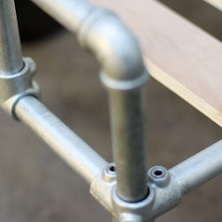 Rackham Galvanised Steel Pipe & Scaffolding Fittings Kingsize Bed Frame - Headboards
