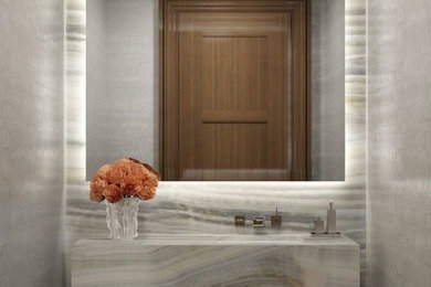 Inspiration for a modern bathroom remodel in Jacksonville
