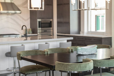 Example of a trendy dining room design in Other