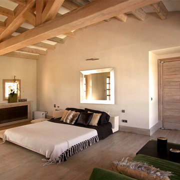 Dormitorio rústico en Mallorca