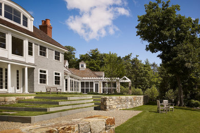 Example of a classic exterior home design in Boston