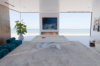 Example of a trendy family room design in Los Angeles