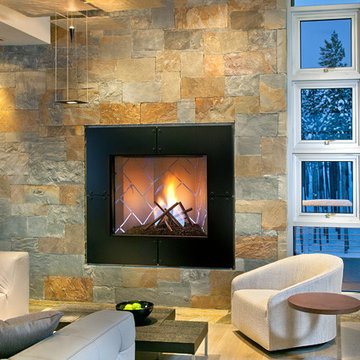 Buckhead Client's Ski Retreat - Fireplace