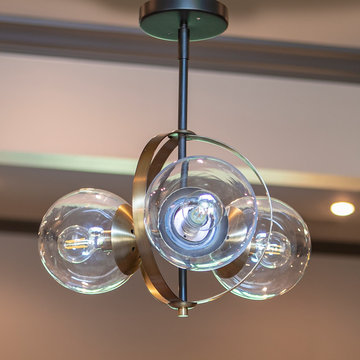 Griggs Globe 3-Light Semi Flush Mount Ceiling Light
