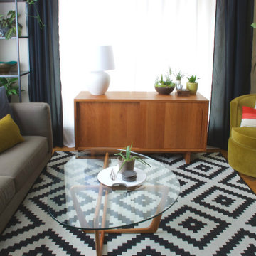 California Mid-Century Bungalow Living Room