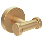 Symmons Industries - Dia Double Robe Hook, Brushed Bronze - The Dia collection offers a contemporary design that fits any budget. The combination of the Dia collection's quality and sleek design makes it the smart choice for any contemporary bath.