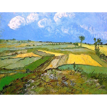 Vincent Van Gogh Wheat Fields at Auvers under a Cloudy Sky Wall Decal