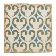 SomerTile Archivo Encaustic 4.86" x 4.86" Ceramic Floor and Wall Tile, Khazana