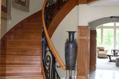 Example of a classic staircase design in Philadelphia