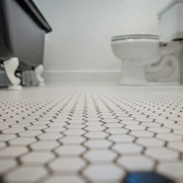 Heated 1" hex floor tile