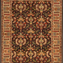 Persian Tabriz rug 3'5 X 4'8 - Area Rugs