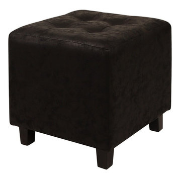 Taylor Antique Square Ottoman Black
