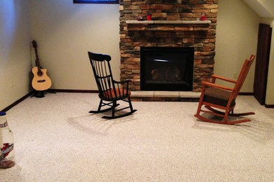 Basement - traditional basement idea in Other