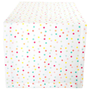 DII Multi Polka Dots Print Table Runner