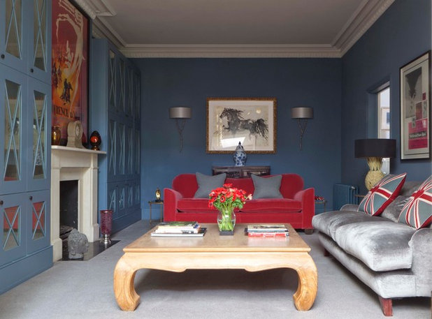 Eclectic Living Room by Fiona Andrews Interiors
