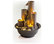 11" Tall Indoor Tiered Column Tabletop Fountain with 3 Candles