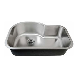 Miseno - Miseno MSS3121C 31-1/2" Single Basin 16-Gauge Stainless Steel - Kitchen Sinks