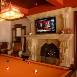 Custom Carved Stone Fireplaces - Products
