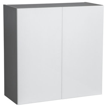 27 x 30 Wall Cabinet-Double Door-with White Gloss door