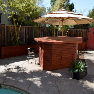 San Ramon Pool equipment cover and gate
