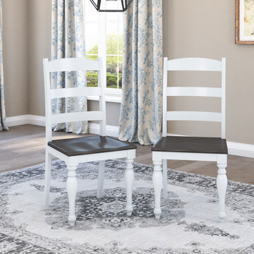 Morrilton Mahogany Wood Two Tone Dining Chair
