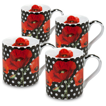 Set of 4 Madame Petite Dots Mugs