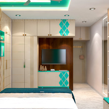 Mrs. Saha’s Daughter Modern Bedroom | Kolkata, W.B. | Custom Design Interiors