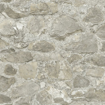 MN1801 Field Stone Taupe Wallpaper by York Wallcoverings